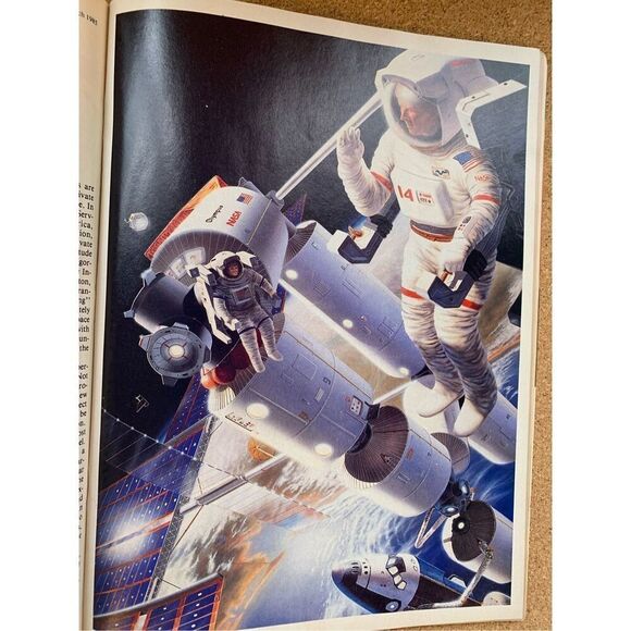 Gretzky NASA Saturday Evening Post Magazine March 1985 Pat Robertson Space EUC - Picture 3 of 8